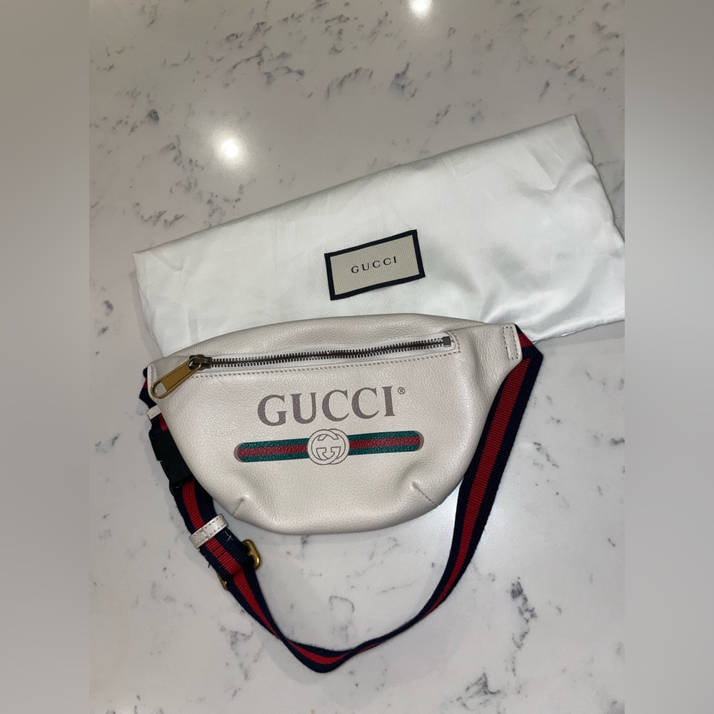 Gucci Print Calf Skin Belt Bag - BRAND NEW